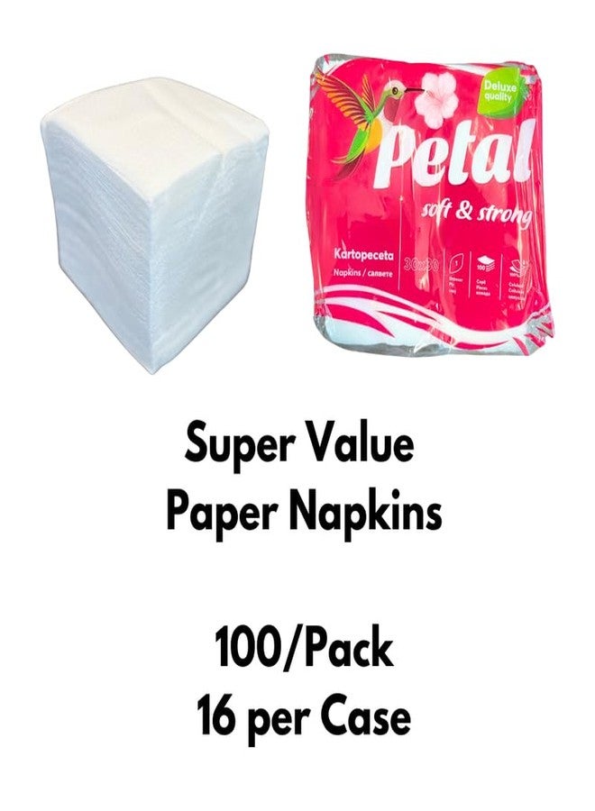 Petal Disposable Table Paper Napkins, 8" x 8", 100 per pack - Image 3